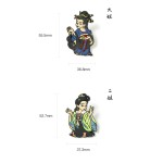 Black Myth Wukong Zhu BajIe Spider Sister Badge Metal Fridge Magnet